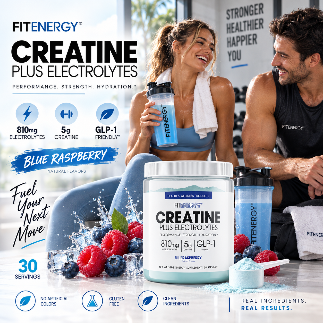 Fit Energy Creatine + Electrolytes Powder