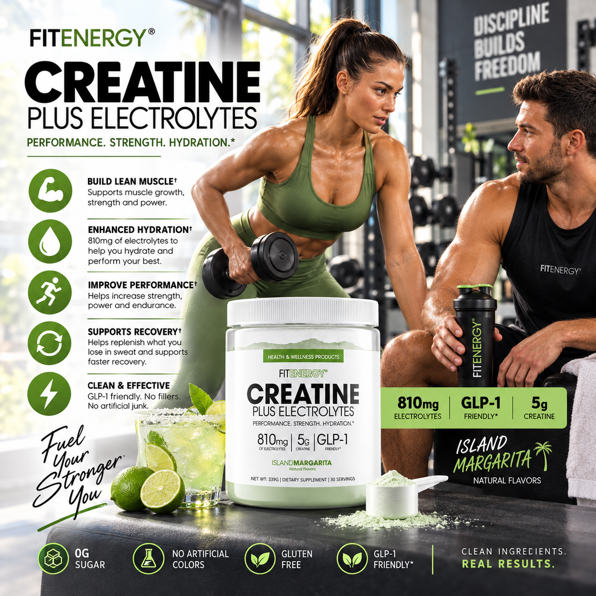 Fit Energy Creatine + Electrolytes Powder