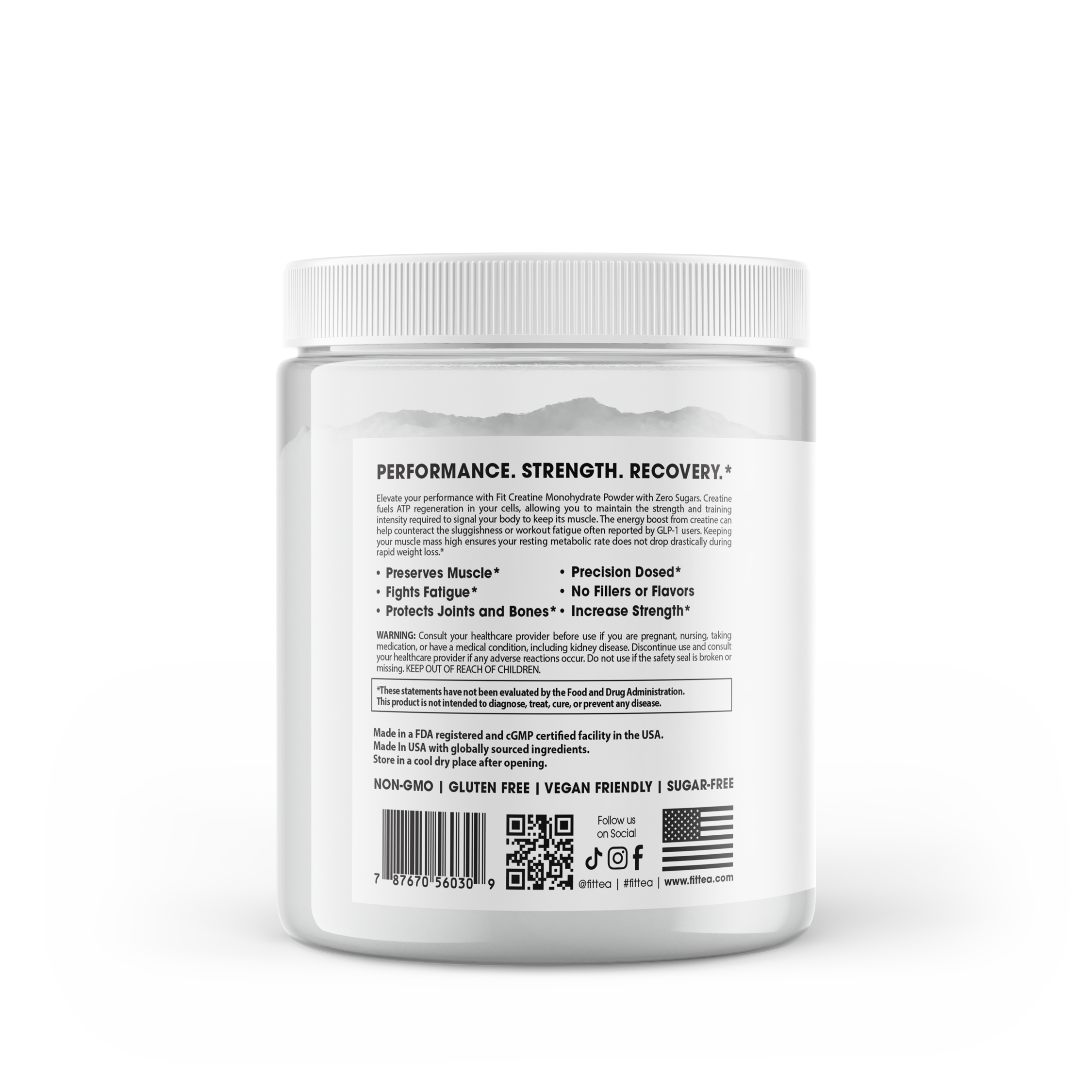 Fit Energy Creatine Monohydrate Powder
