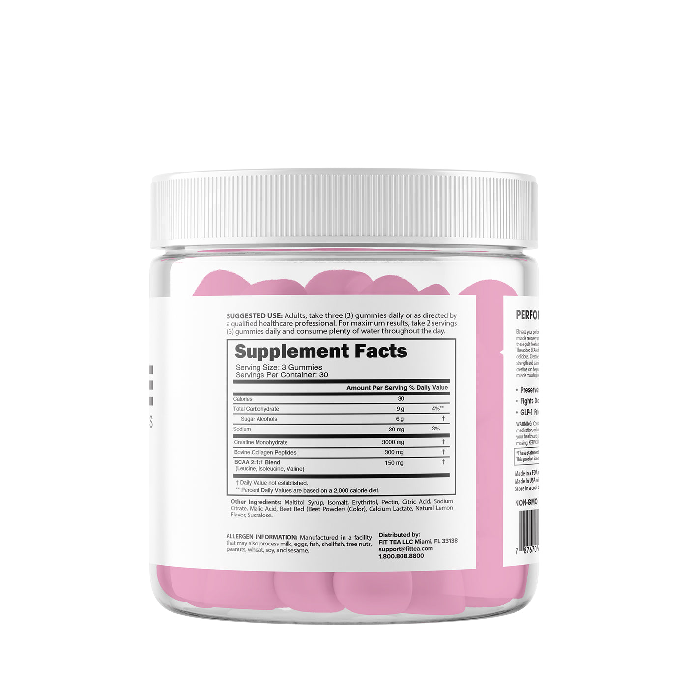 Fit Gummies Creatine + Collagen + BCAAs