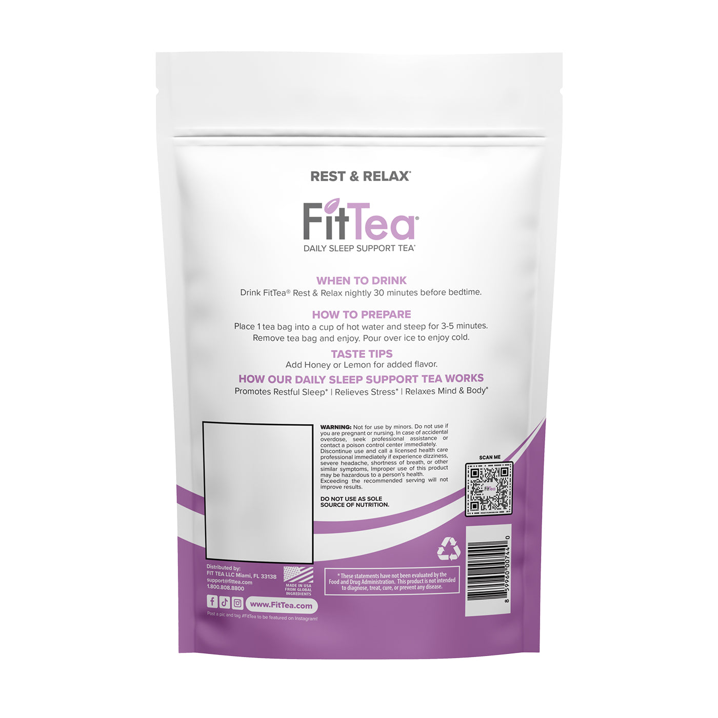 Fit Tea Daily Sleep Support Tea