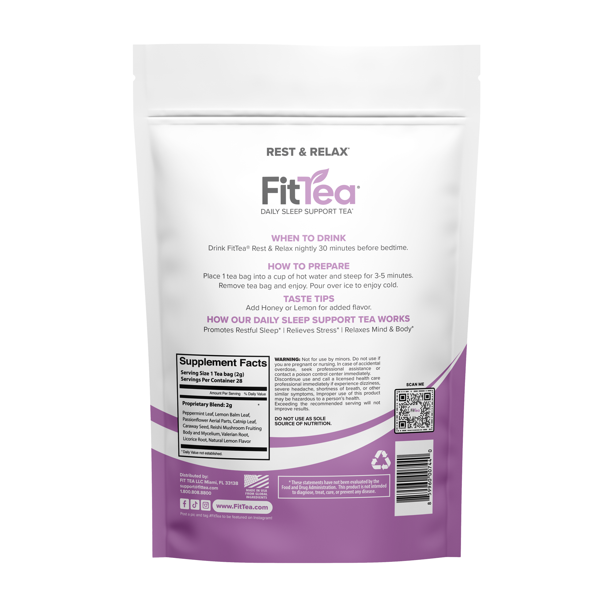 Fit Tea Daily Sleep Support Tea