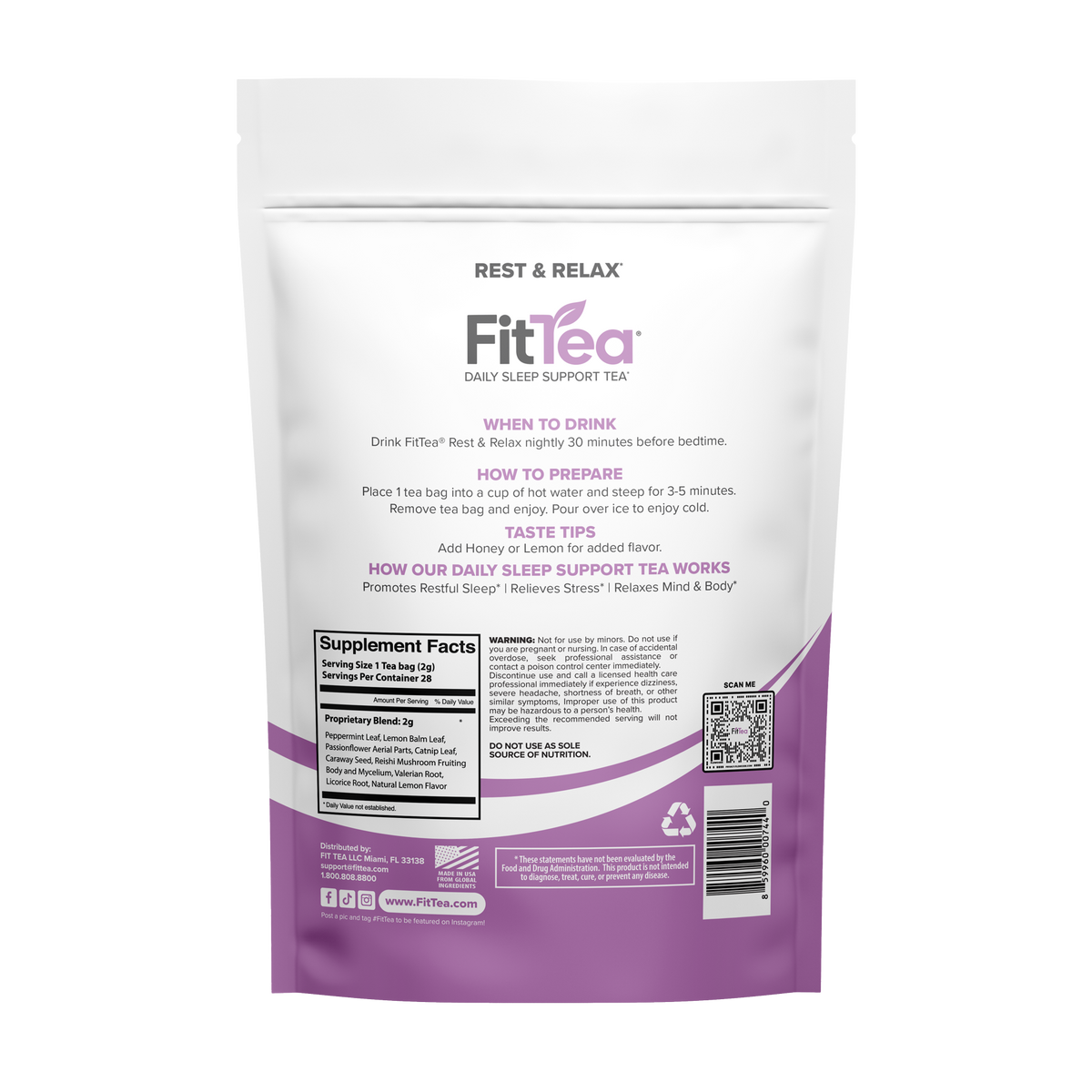 Fit Tea Daily Sleep Support Tea