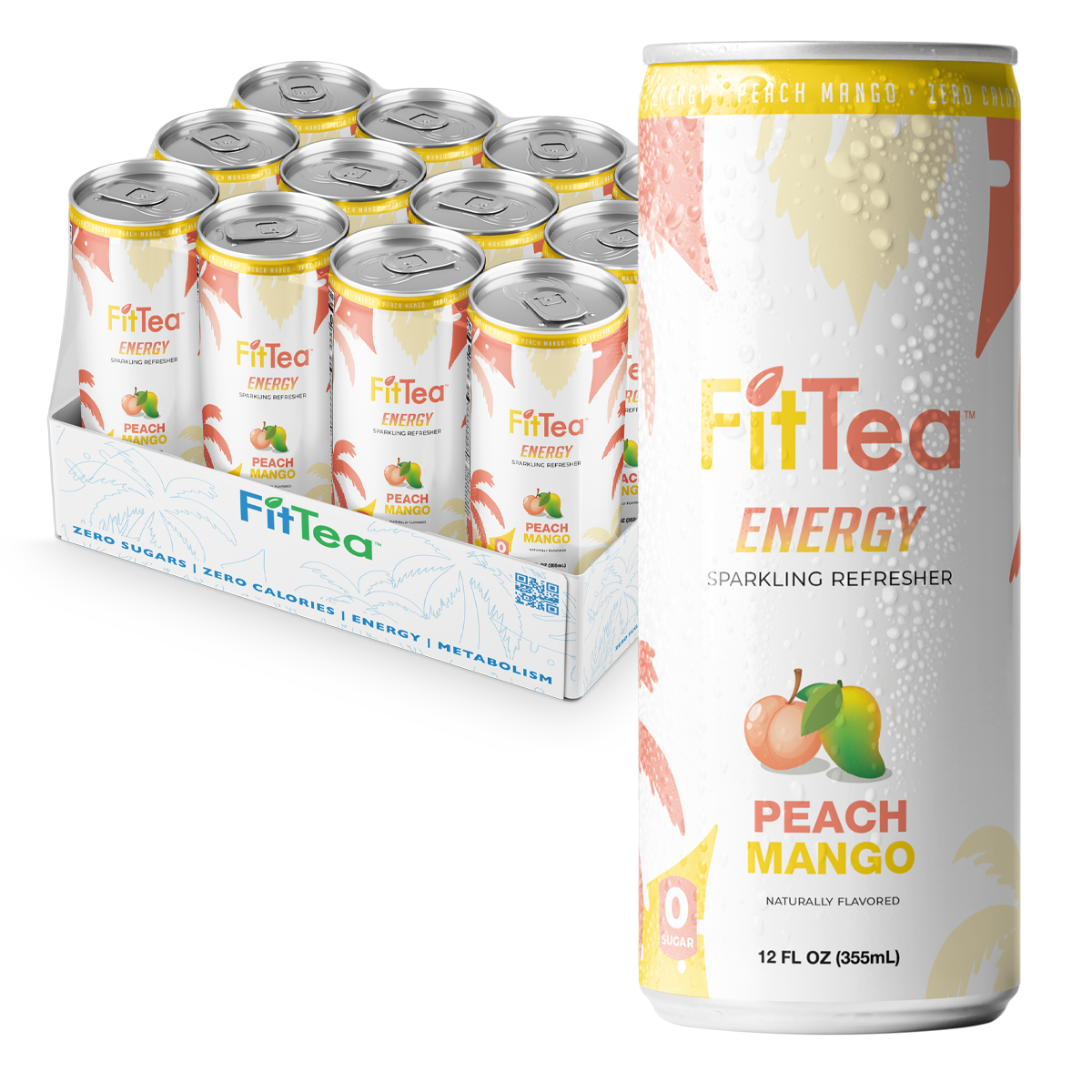 Peach Mango Iced Green Tea - Peanut Butter and Fitness